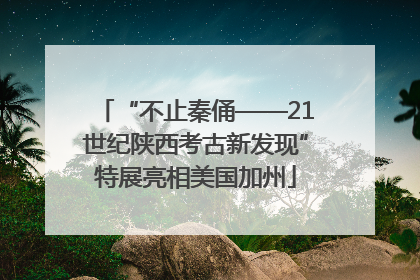 “不止秦俑——21世纪陕西考古新发现”特展亮相美国加州