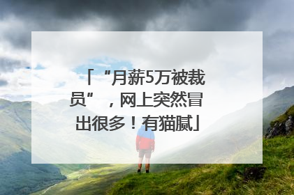 “月薪5万被裁员”，网上突然冒出很多！有猫腻