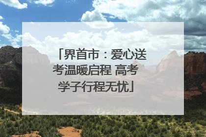 界首市：爱心送考温暖启程 高考学子行程无忧
