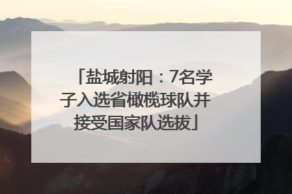 盐城射阳：7名学子入选省橄榄球队并接受国家队选拔