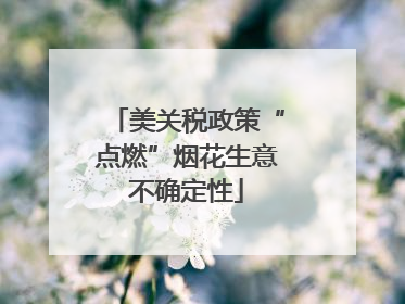美关税政策“点燃”烟花生意不确定性