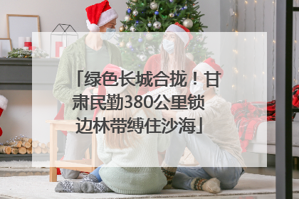 绿色长城合拢！甘肃民勤380公里锁边林带缚住沙海