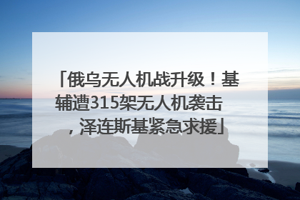 俄乌无人机战升级！基辅遭315架无人机袭击，泽连斯基紧急求援