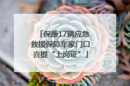 保康17辆应急救援保障车家门口喜提“上岗证”