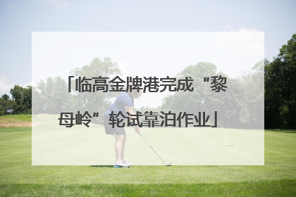 临高金牌港完成“黎母岭”轮试靠泊作业