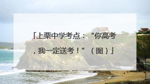 上栗中学考点：“你高考，我一定送考！”（图）