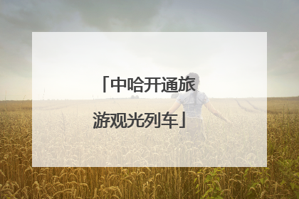中哈开通旅游观光列车