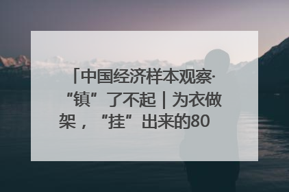 中国经济样本观察·“镇”了不起｜为衣做架，“挂”出来的80亿元“衣架产业”