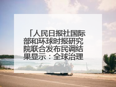人民日报社国际部和环球时报研究院联合发布民调结果显示：全球治理的“上合贡献”获高度认可