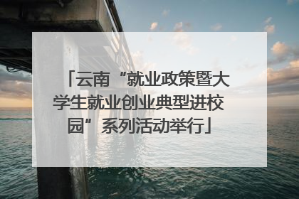 云南“就业政策暨大学生就业创业典型进校园”系列活动举行