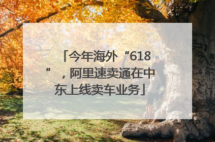 今年海外“618”，阿里速卖通在中东上线卖车业务