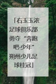右玉玉浓足球俱乐部勇夺“奔跑吧·少年”朔州少儿足球桂冠