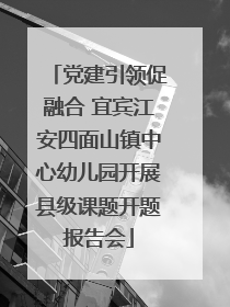 党建引领促融合 宜宾江安四面山镇中心幼儿园开展县级课题开题报告会