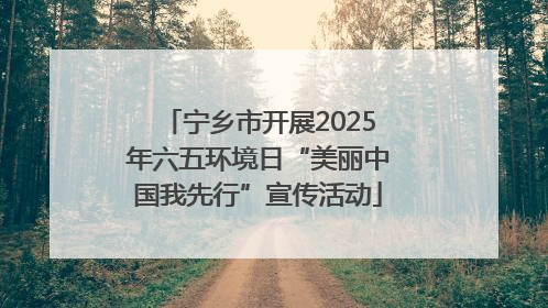 宁乡市开展2025年六五环境日“美丽中国我先行”宣传活动