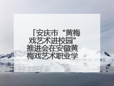 安庆市“黄梅戏艺术进校园”推进会在安徽黄梅戏艺术职业学院顺利召开