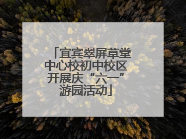宜宾翠屏草堂中心校初中校区开展庆“六一”游园活动