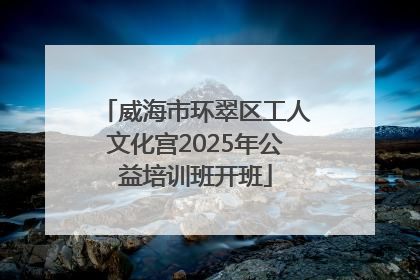 威海市环翠区工人文化宫2025年公益培训班开班