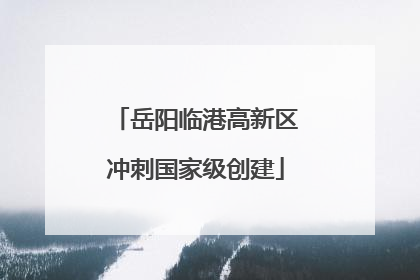 岳阳临港高新区冲刺国家级创建
