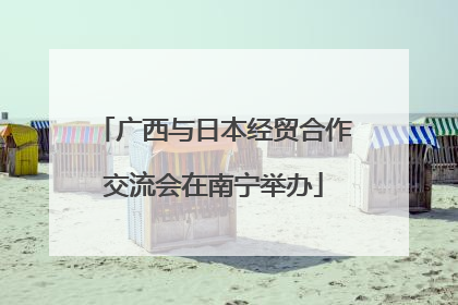 广西与日本经贸合作交流会在南宁举办