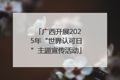 广西开展2025年“世界认可日”主题宣传活动