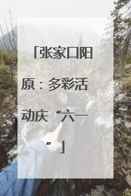 张家口阳原：多彩活动庆“六一”