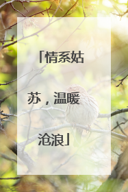 情系姑苏，温暖沧浪