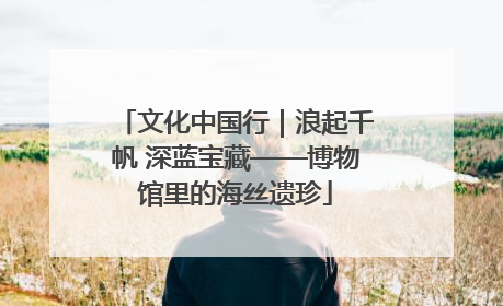 文化中国行｜浪起千帆 深蓝宝藏——博物馆里的海丝遗珍