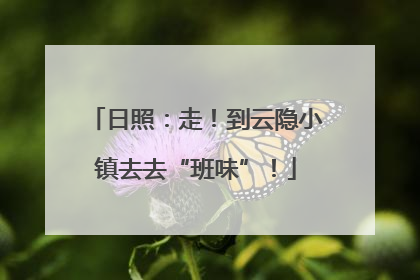 日照：走！到云隐小镇去去“班味”！
