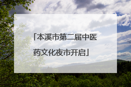 本溪市第二届中医药文化夜市开启