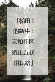 梯田上的新生：云和社区矫正五载耕耘路