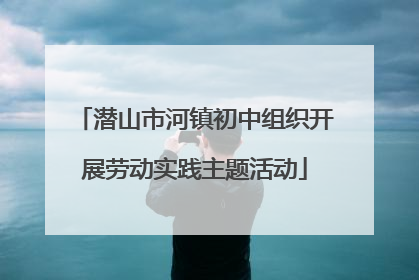 潜山市河镇初中组织开展劳动实践主题活动