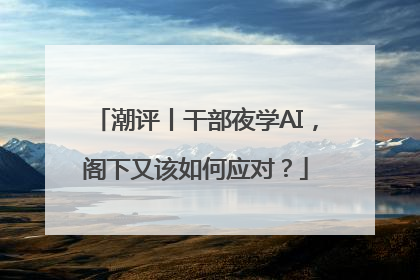 潮评丨干部夜学AI，阁下又该如何应对？