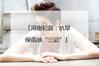 河南杞县：抗旱保苗战“三夏”