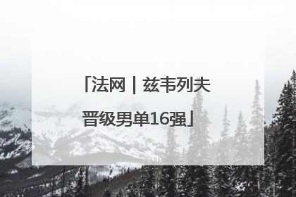 法网｜兹韦列夫晋级男单16强