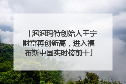 泡泡玛特创始人王宁财富再创新高，进入福布斯中国实时榜前十
