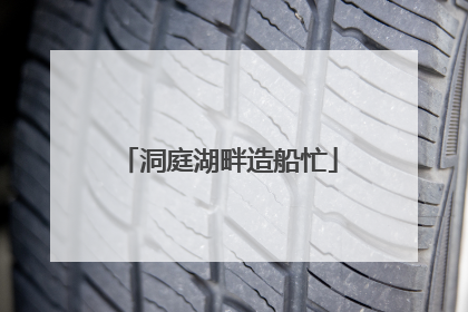 洞庭湖畔造船忙