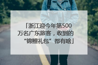 浙江迎今年第500万名广东旅客，收到的“锦鲤礼包”都有啥