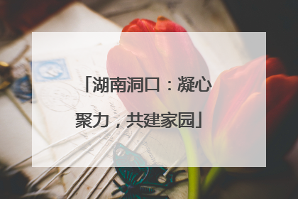 湖南洞口：凝心聚力，共建家园