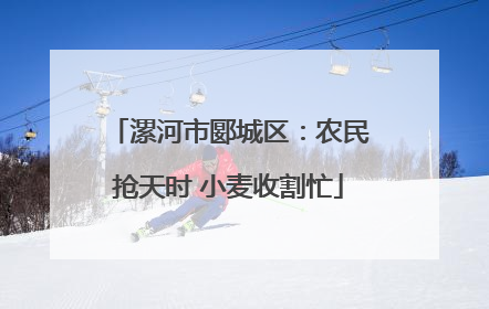漯河市郾城区：农民抢天时 小麦收割忙