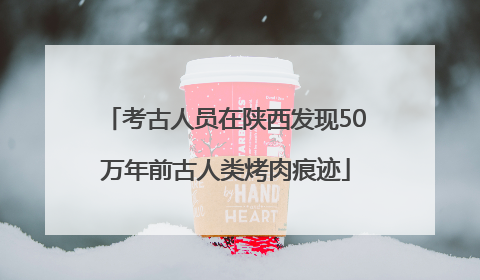 考古人员在陕西发现50万年前古人类烤肉痕迹