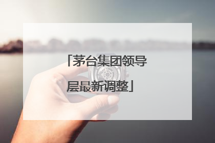 茅台集团领导层最新调整