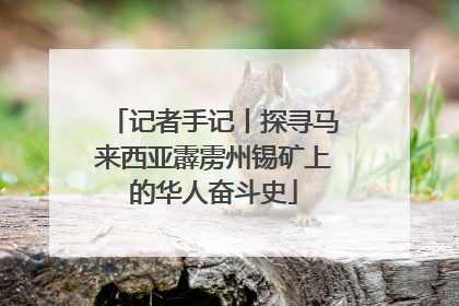 记者手记丨探寻马来西亚霹雳州锡矿上的华人奋斗史