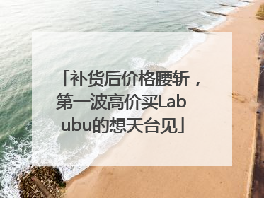补货后价格腰斩，第一波高价买Labubu的想天台见