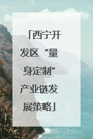 西宁开发区“量身定制”产业链发展策略