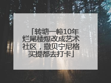 转塘一幢10年烂尾楼爆改成艺术社区，撒贝宁尼格买提都去打卡