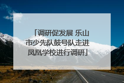 调研促发展 乐山市少先队鼓号队走进凤凰学校进行调研