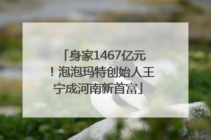 身家1467亿元！泡泡玛特创始人王宁成河南新首富