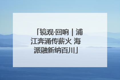 镜观·回响｜浦江奔涌传薪火 海派融新纳百川