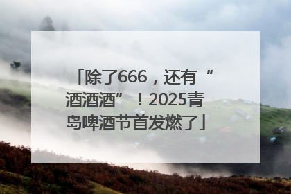 除了666，还有“酒酒酒”！2025青岛啤酒节首发燃了