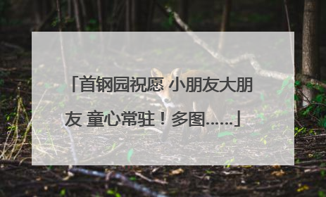 首钢园祝愿 小朋友大朋友 童心常驻！多图……